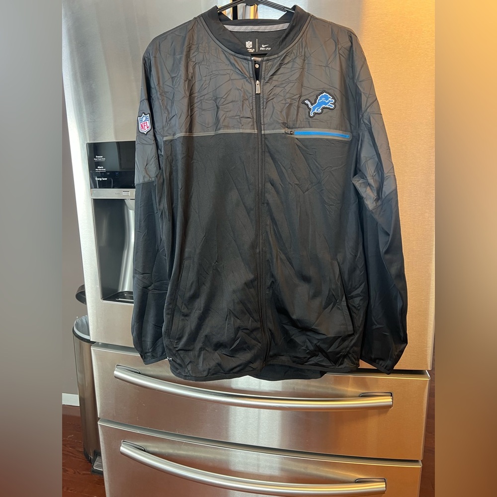Men’s Detroit Lions Nike Black‎ Elite Hybrid Performance Jacket